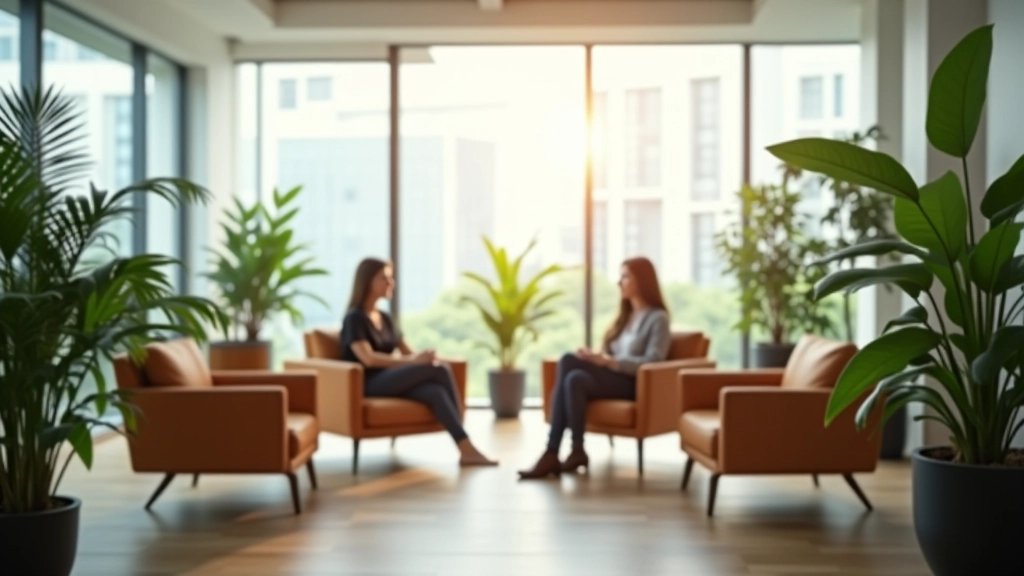 Professional workshop setting with diverse participants in confident discussion during assertive communication training